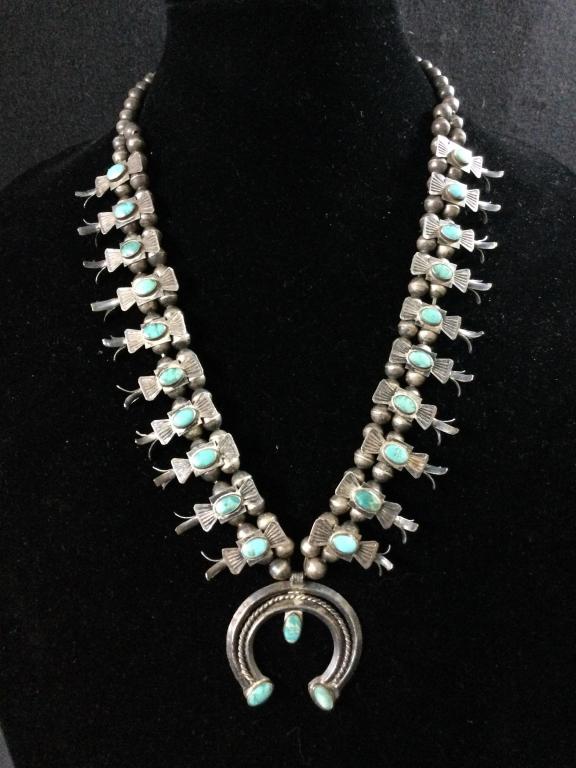 Vintage Needle Point Squash Blossom (1 of 5)