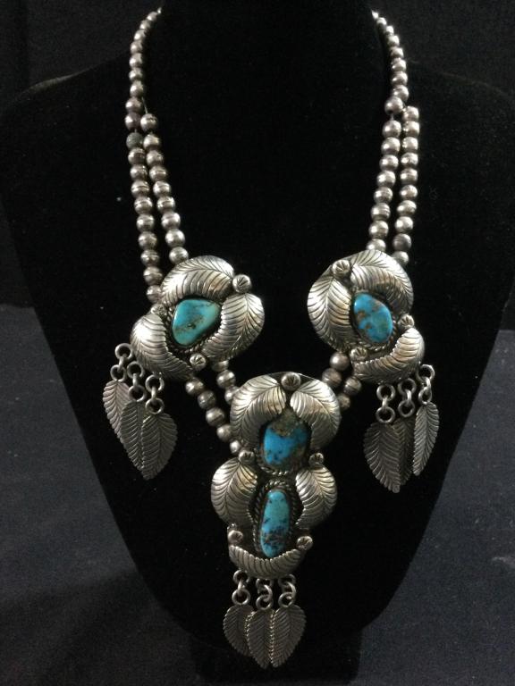 Navajo Turquoise Necklace (1 of 5)