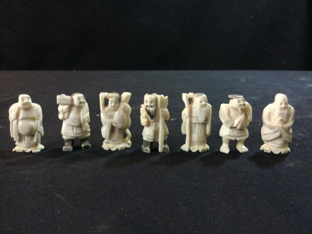 Carved Ivory Figures (1 of 5)