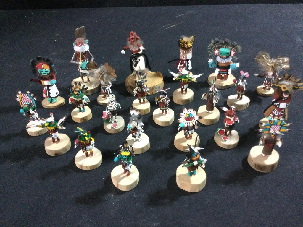 Native America Mini Kachina Dancers "Signed" (1 of 5)