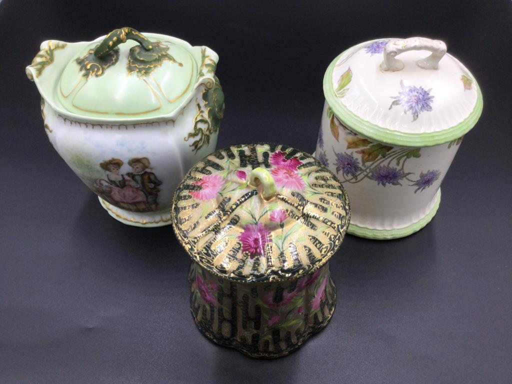 Antique Porcelain Biscuit Jars (1 of 9)