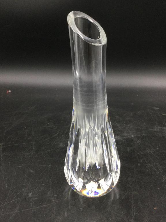 Baccarat Vase: Here is a Baccarat vase, this piece is in great condition. Measures 7 1/8 inches tall. Marked on bottom.