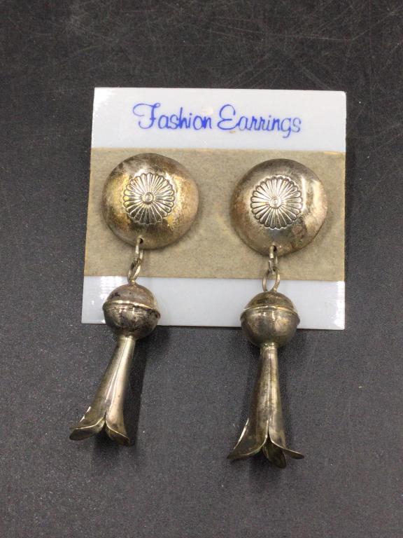 Native American Sterling Earrings (1 of 1)