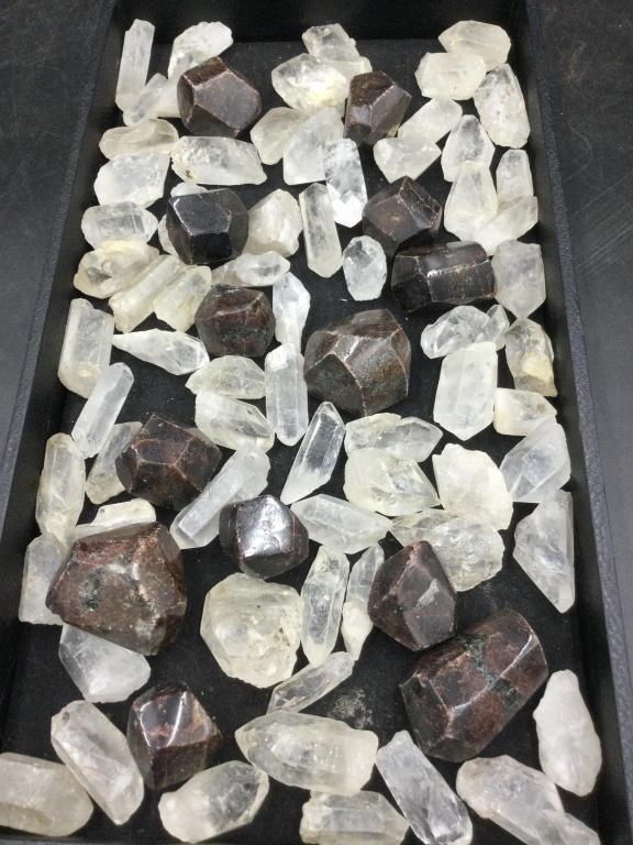 Quartz Crystal and Garnets Lot (1 of 3)
