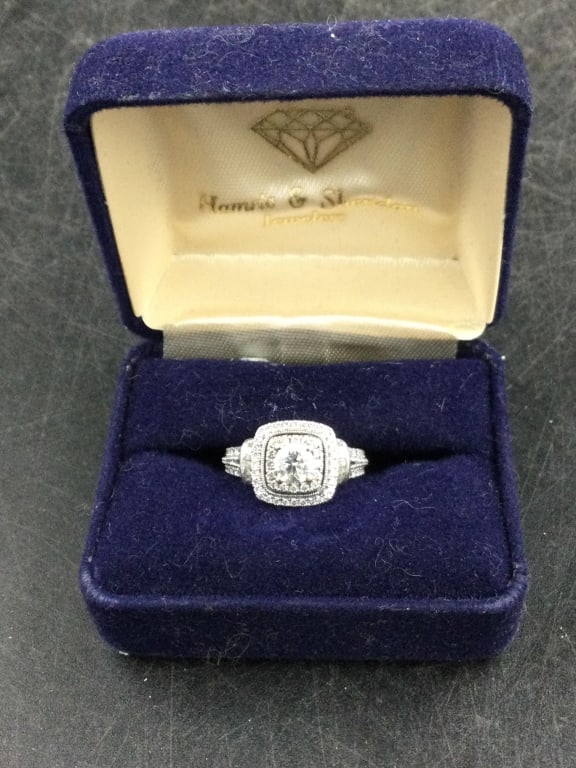 14kt White Gold Diamond Ring (1 of 4)