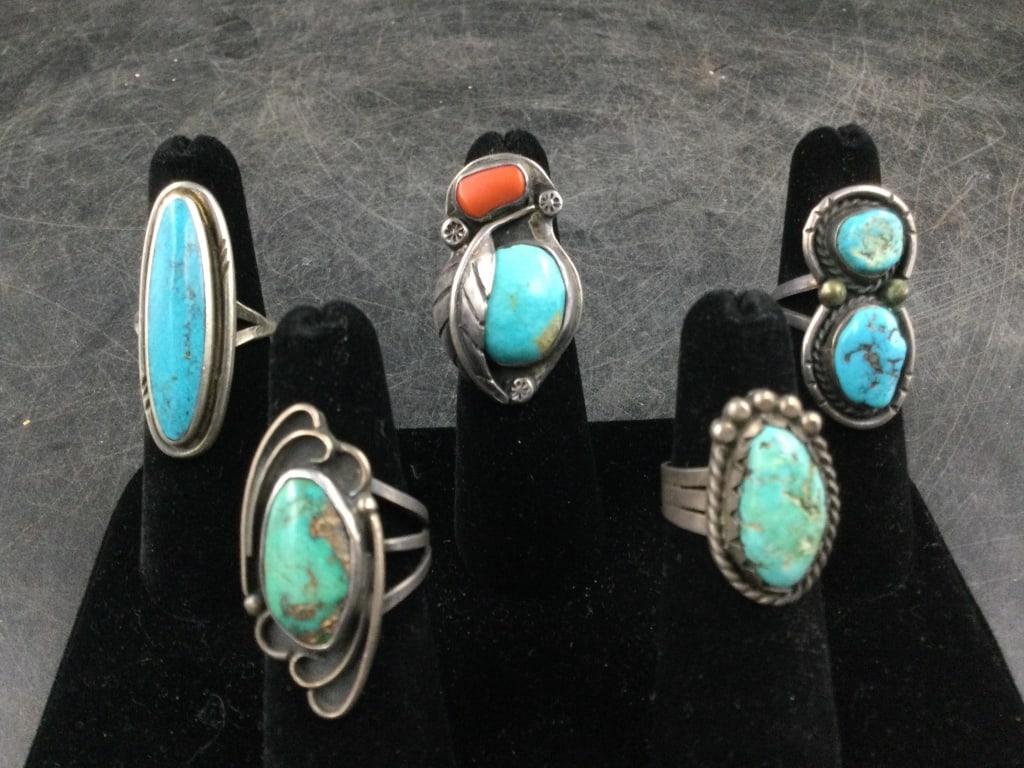Native American Sterling Rings (1 of 3)