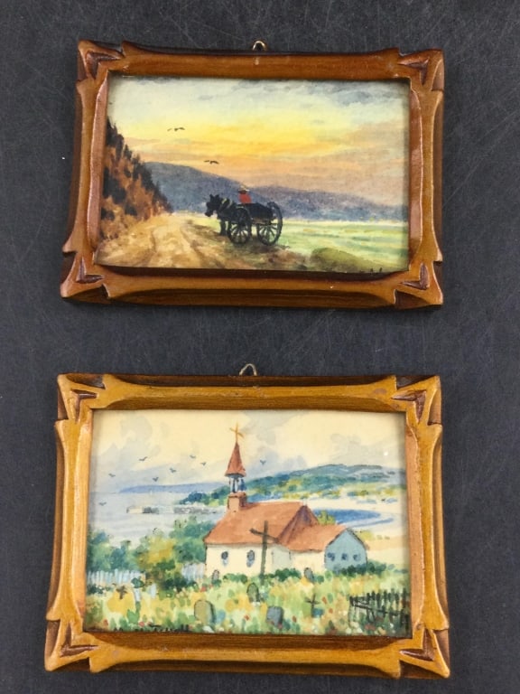 Miniature Williard M Mitchell Paintings (1 of 4)