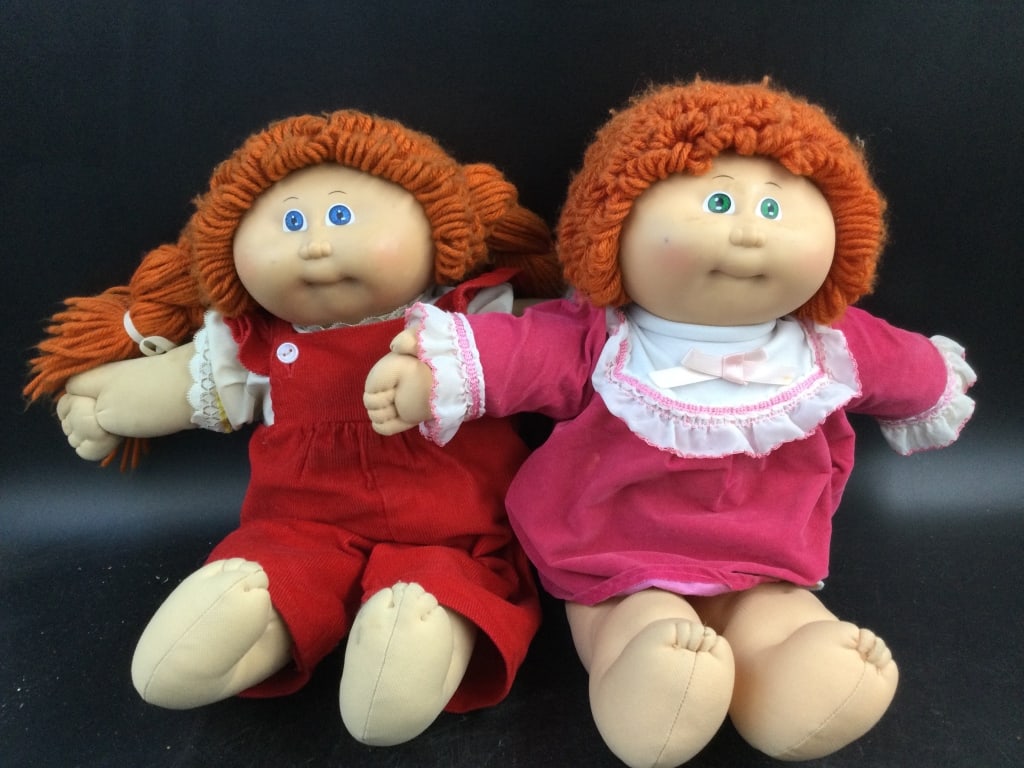 Vintage Cabbage Patch Dolls: One is mark copyright 1978 1982 but is signed by artisit 1985 and the other is 1982. They are both signed, see pictures. Condition is consistent with age and use. No refunds given.