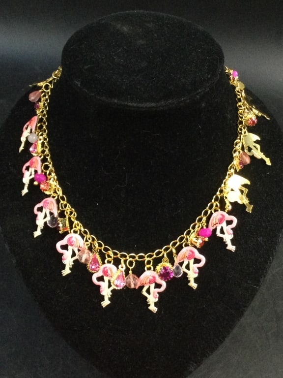 Lunch at Ritz Flamingo Necklace (1 of 3)