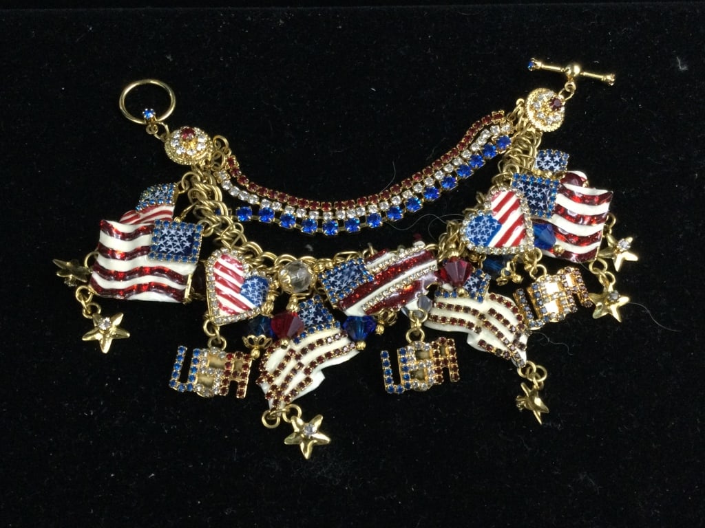 Lunch at Ritz Patriotic Charm Bracelet (1 of 3)