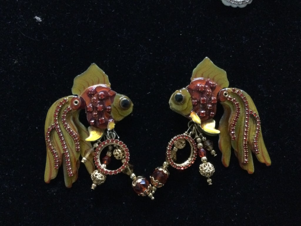 Lunch at Ritz Goldfish Earrings (1 of 3)