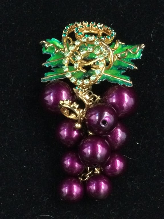 Lunch at the Ritz Grape Cluster Pin (1 of 3)