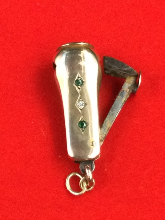 Antique 10kt Gold Cigarette Cutter (1 of 3)