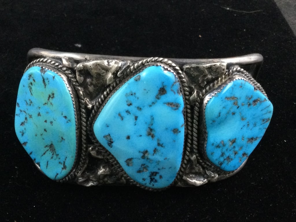 Native American Extra Large Turquoise Cuff (1 of 4)
