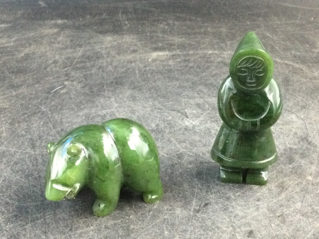 Carved Alaskan Jade Statues (1 of 4)