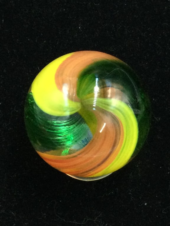 Vintage Swirl Shaped Glass Marble 'Large' (1 of 4)