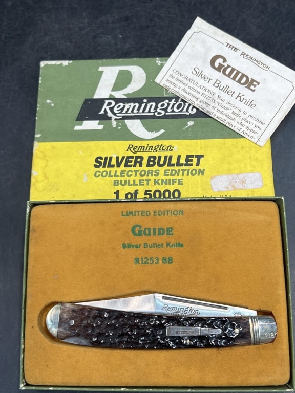Remington 1992 Silver Bullet Pocket Knife in Box (1 of 5)