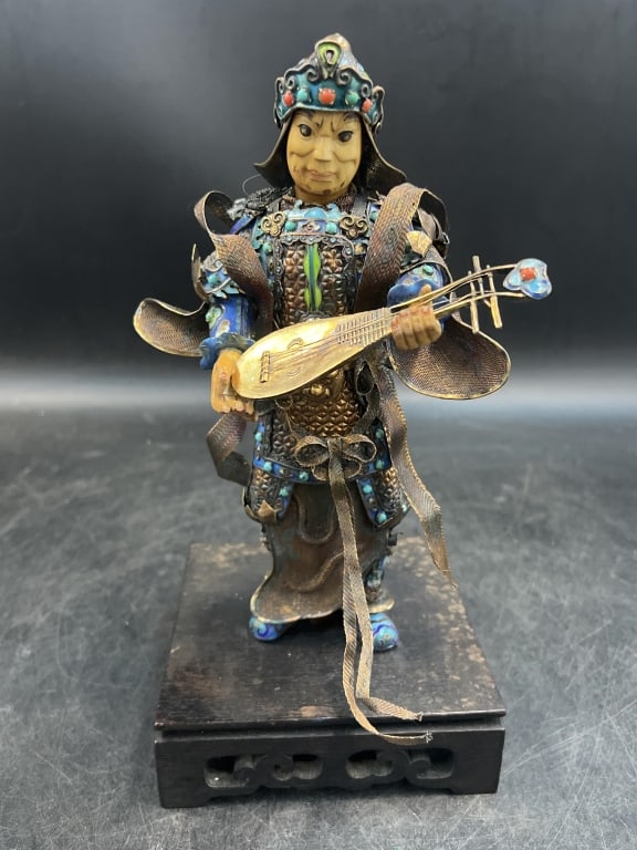 Antique Chinese Vermeil Silver Cloisonne Enameled (1 of 6)