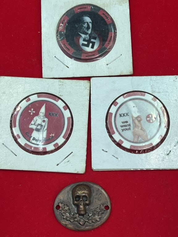 Mix Lot: This lot has mixture of items. Majority items such as challenge coin and there is a German coin. See pictures, condition is consistent with age and use. No refunds given.