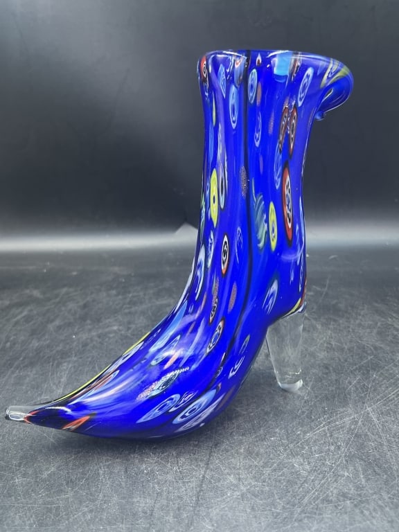 Murano Art Glass Italy High Heel Shoe (1 of 4)
