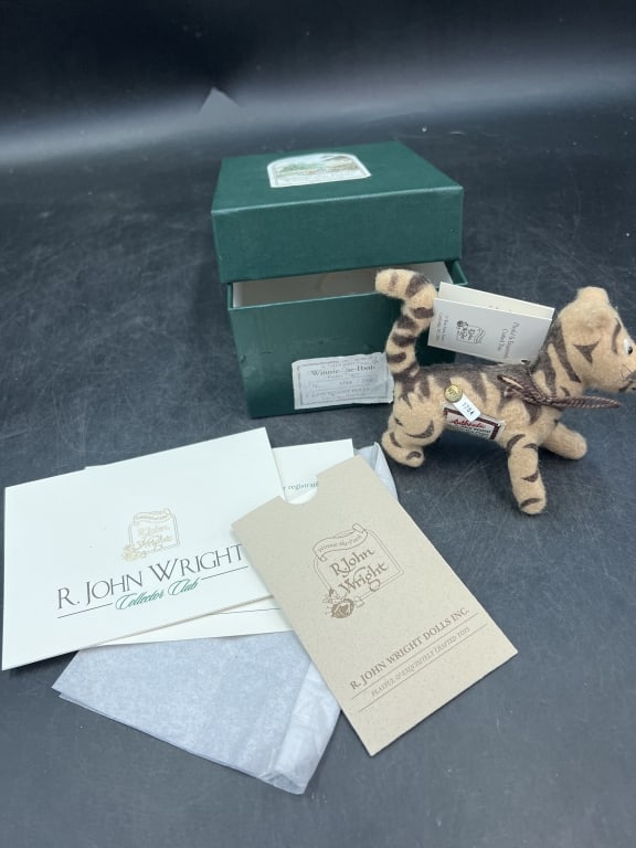 R John Wright Disney Winnie the Pooh Tiger: Comes in original box with paperwork, tags intact and coa. See pictures. Condition is good. No refunds given.