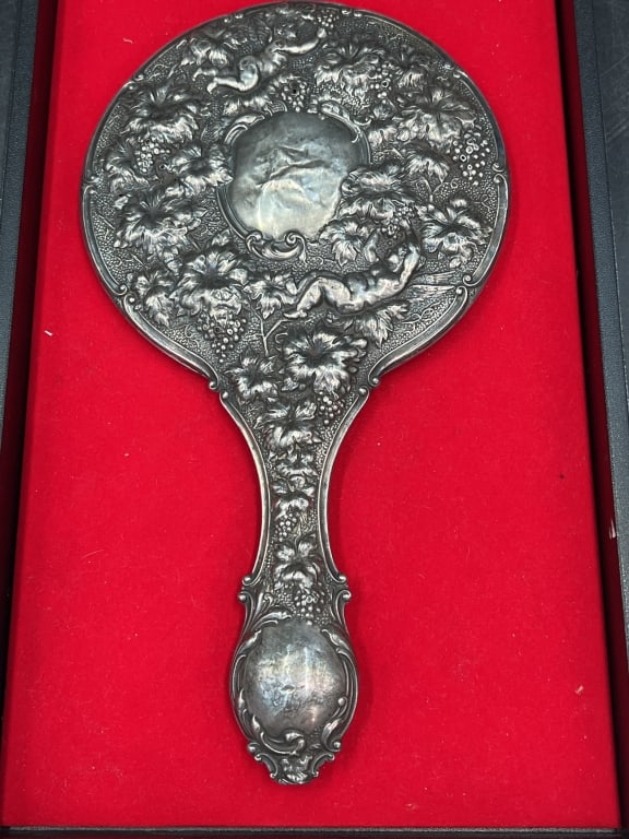 Vintage Sterling Silver Victorian Mirror (1 of 5)