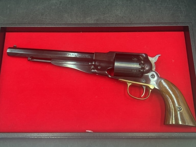 Black Powder 44 cal New Model Army Pistol: Condition is great. not sure of maker. see pictures. No refunds given.