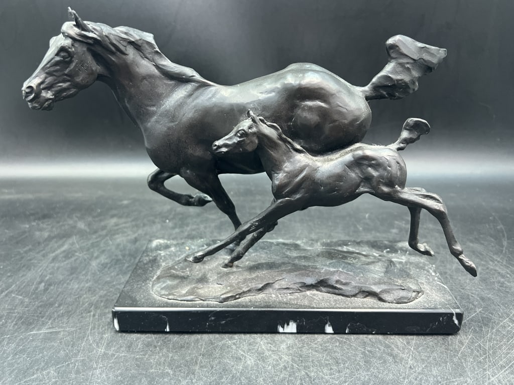 Bronze Horses Artist Signed T.D. Kelsey (1 of 3)