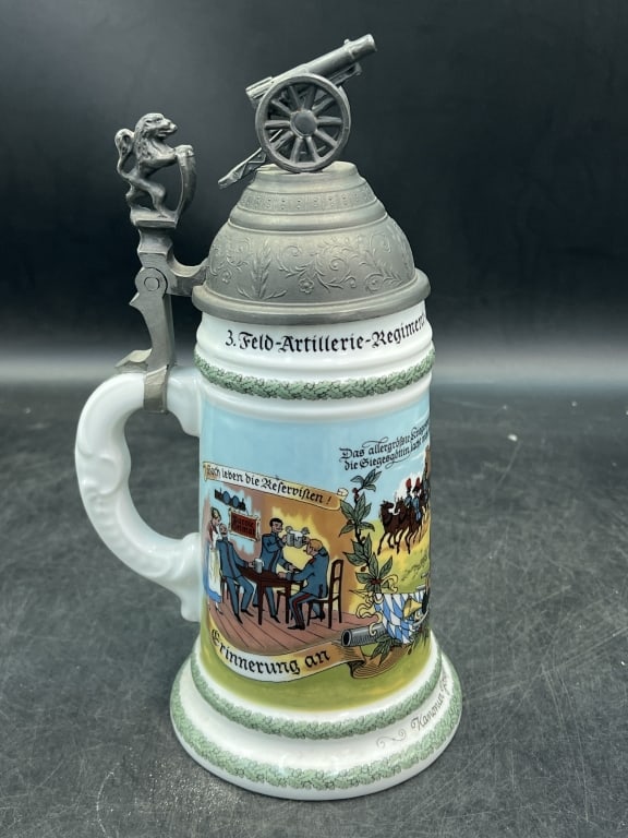 German Regimental Porcelain Stein (1 of 6)