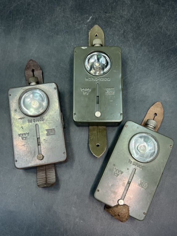 Vintage Swedish Army Signal Torch: Total of 3 in this lot. Condition is consistent with age and use, see pictures. No refunds given.