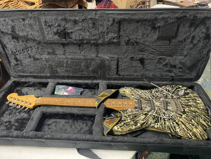Fender FSR Splattercaster' Guitar: Comes in hard case with cloth outside. Condition is good, see pictures. Featuring a loud splatter design. Fender Strato Caster S/N #MZ3130953, No refunds given. Third party Shipping