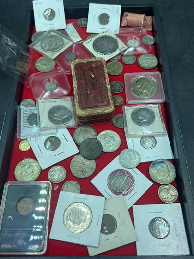 Silver Coins, Currency & Stamps