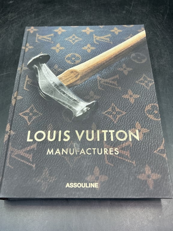 Louis Vuitton Manufacturers Assouline Hard Cover: Hard cover book with small mark above f in manufacturers. See pictures. No refunds given.