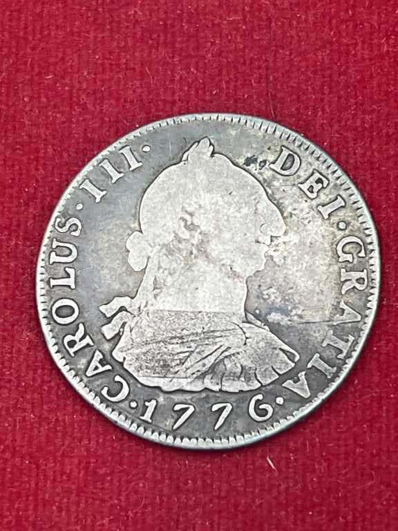 1776 Mexico Colonial Era 4 Reales Silver Coin: Coin condition is consistent on age and use, see pictures. No refunds given.