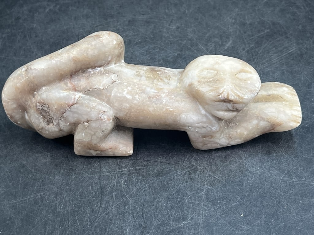 Carved Stone Jade Statue (1 of 4)