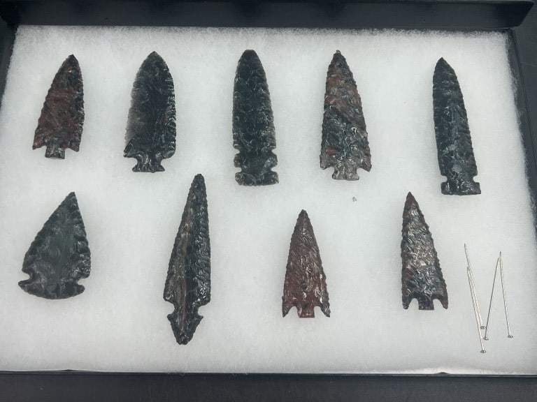 Obsidian Arrowhead Artifacts - 2