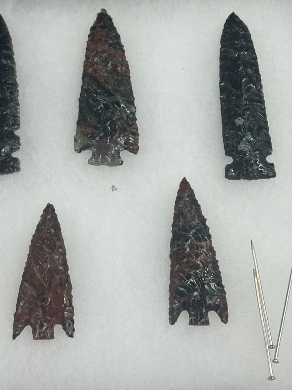Obsidian Arrowhead Artifacts - 3