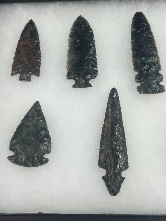 Obsidian Arrowhead Artifacts - 4