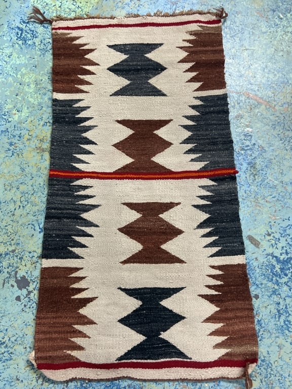 Vintage Native American Hand Woven Rug (1 of 3)