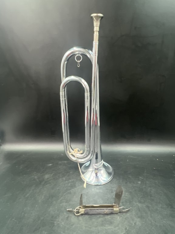 Vintage Boy Scout Bugle and Pocketknife (1 of 3)