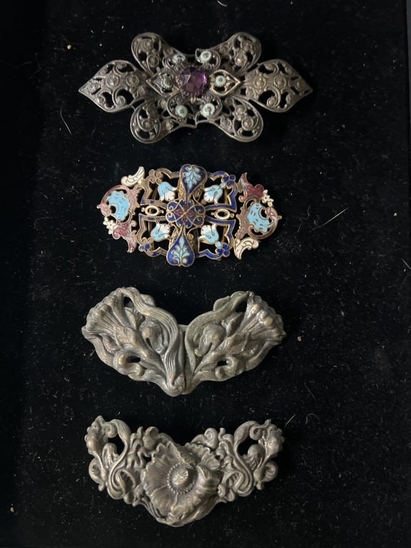 Vintage Art Nouveau Belt Buckles (1 of 5)