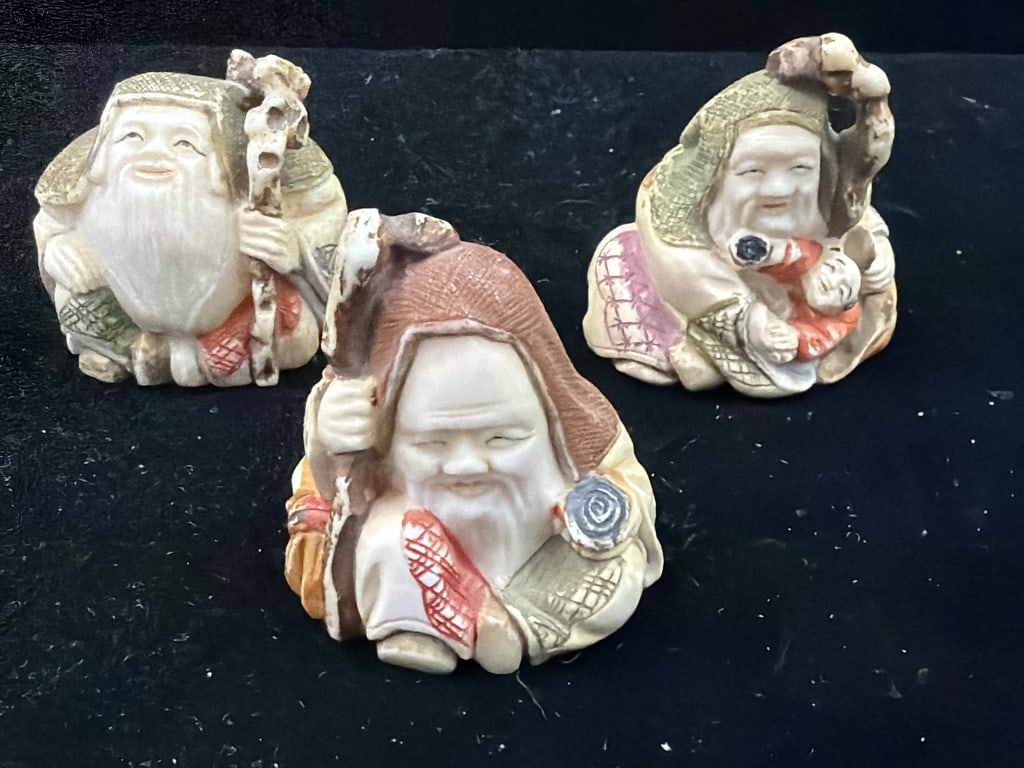 Collectible Figurines Fu Lu Shou Deities (1 of 4)