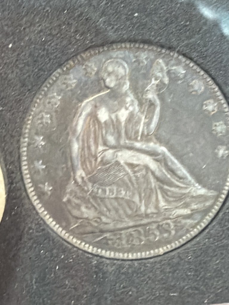 1853 Seated Liberty Half Dollar (1 of 3)