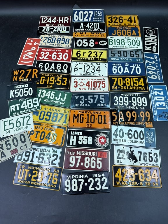 Vintage Miniature License Plates (1 of 1)