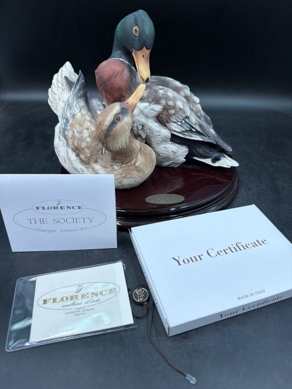Florence Guiseppe Armani Figurine 'Duck Kiss' (1 of 5)