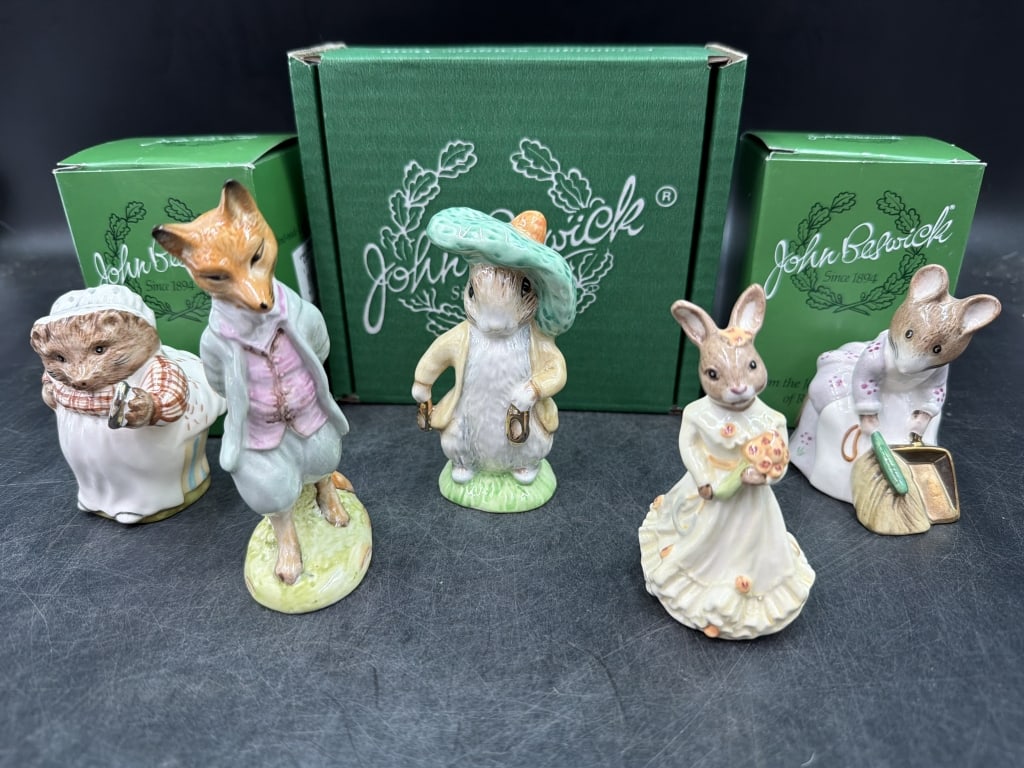 Beswick Beatrix Potter Benjamin Bunny Figurines (1 of 4)