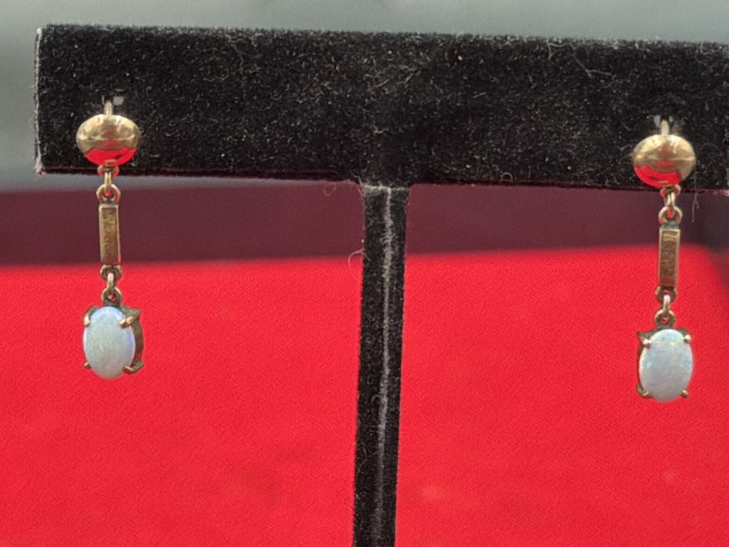 14kt Opal Earrings (1 of 4)