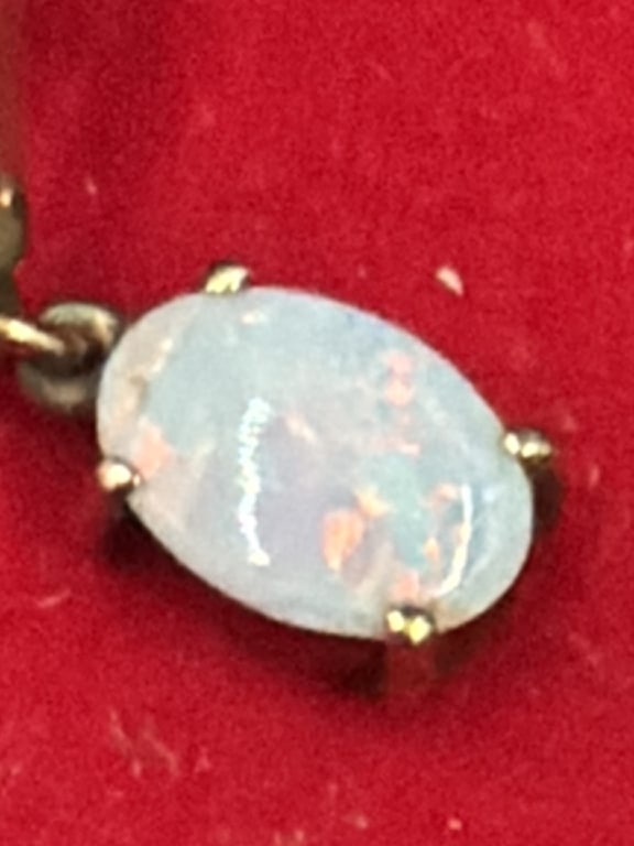 14kt Opal Earrings - 3