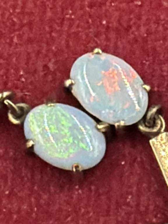 14kt Opal Earrings - 4