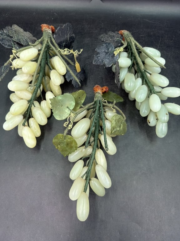 Vintage Jade Grape Clusters - 5